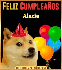 Memes de Cumpleaños Alacia